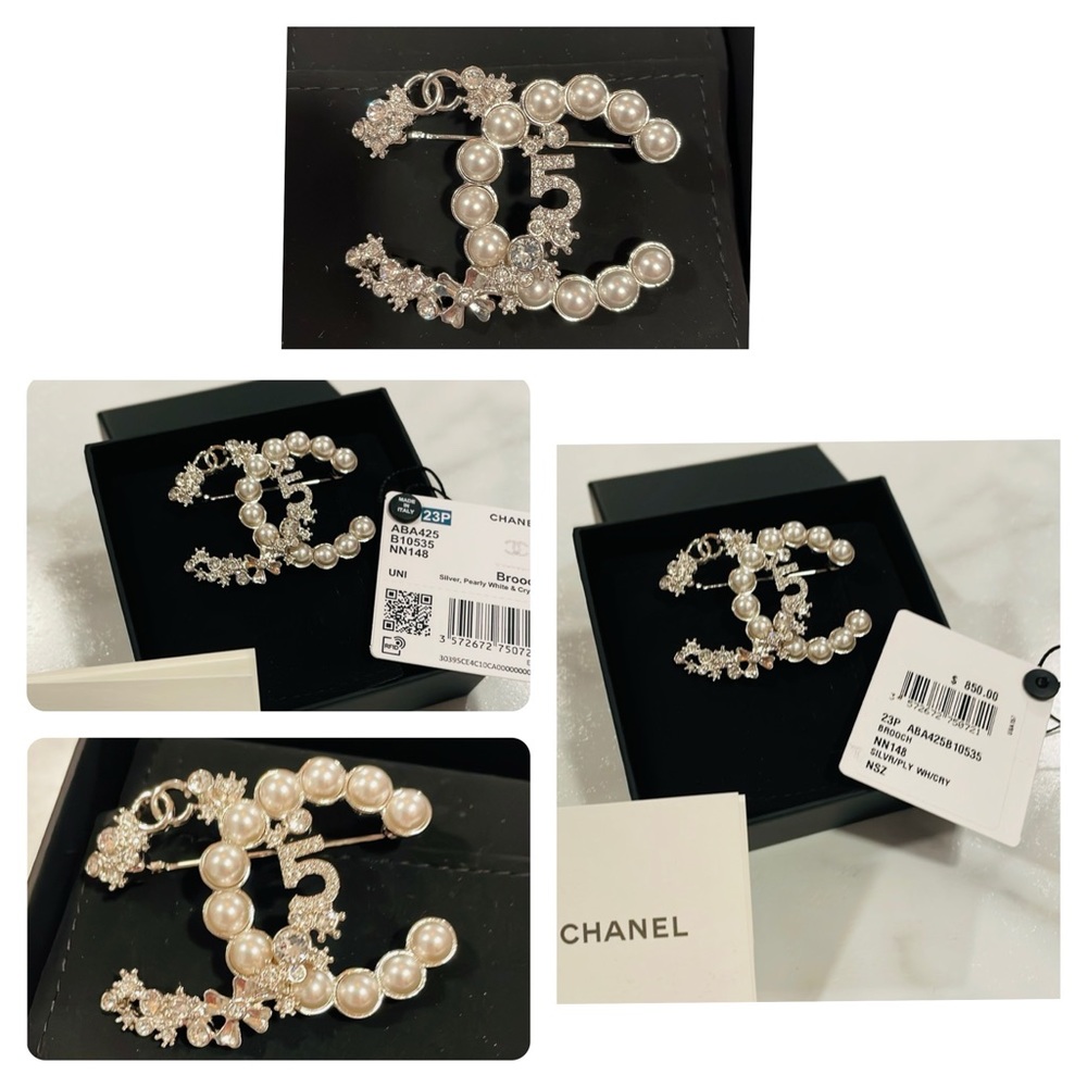 Chanel brooch, box, receipt, bag, flower and ribbon - Picture 3 of 16